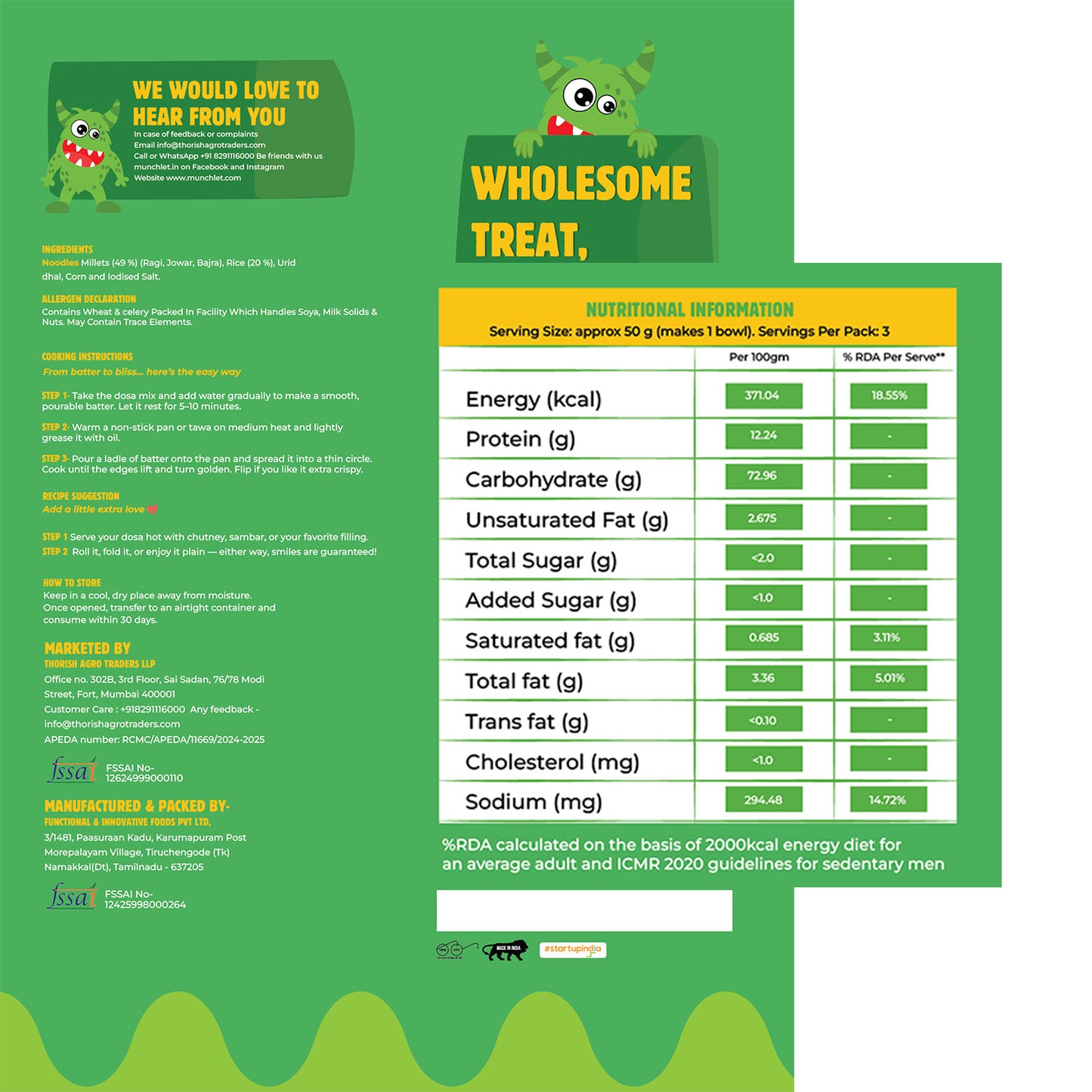 Multi Millet Dosa Mix X3