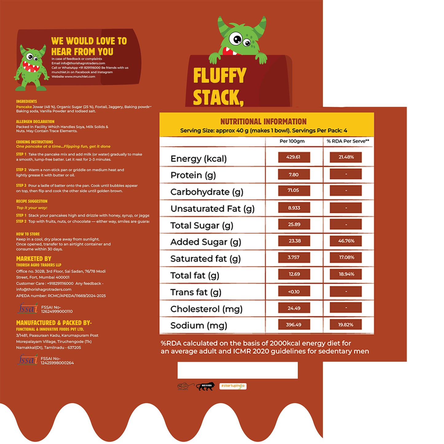 Pancake Twin (Choco + Vanilla)