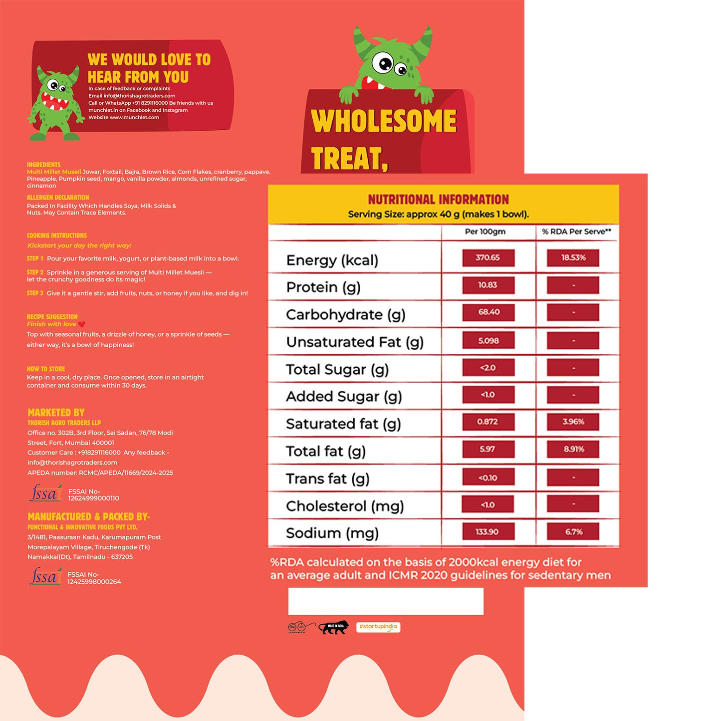 Multi Millet Muesli X3