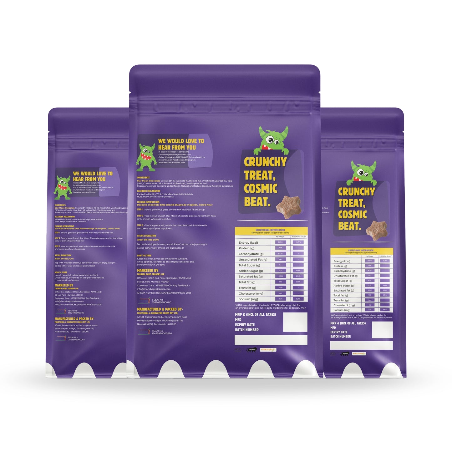 Star Moon Chocolate X3