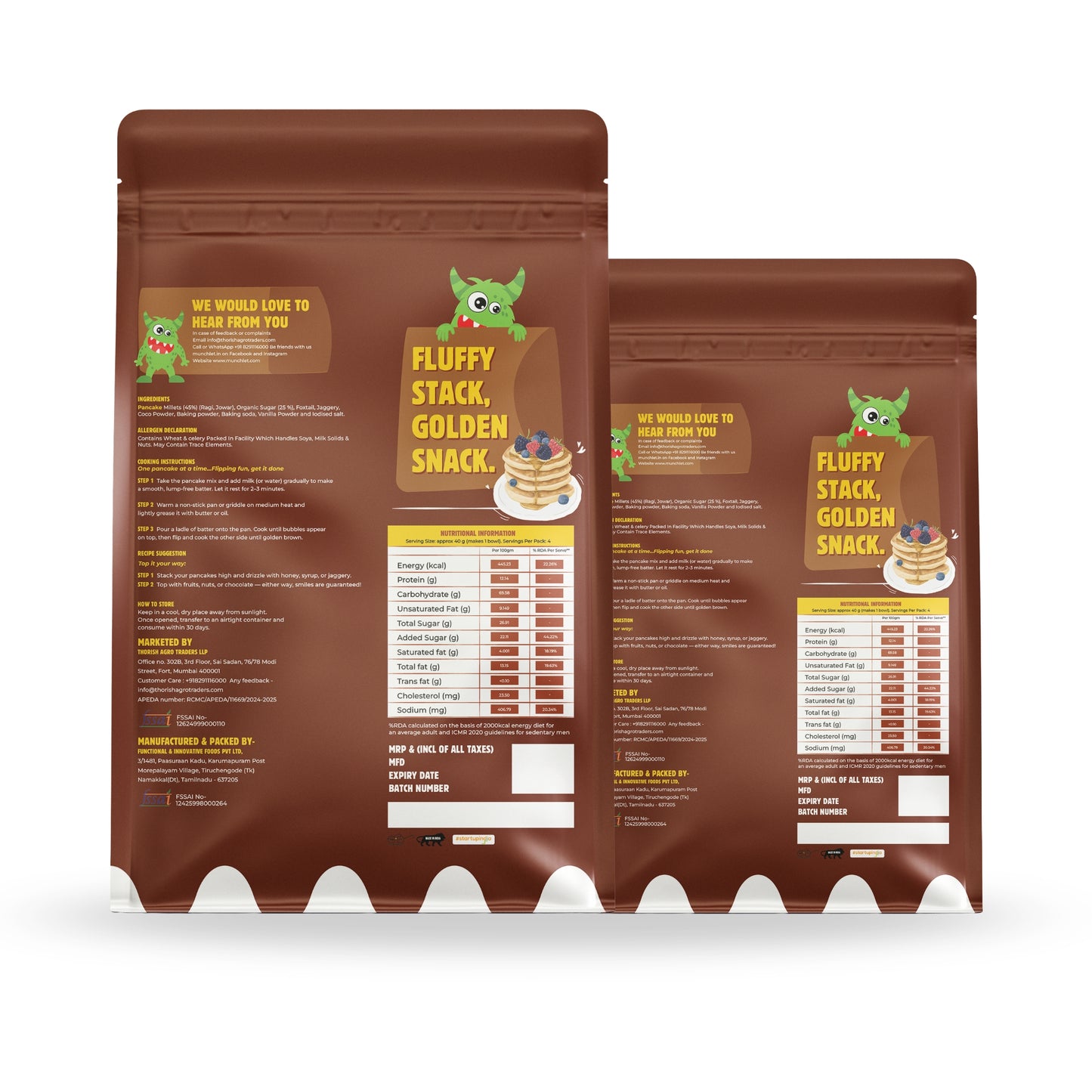 Chocolate Pancake Mix X2