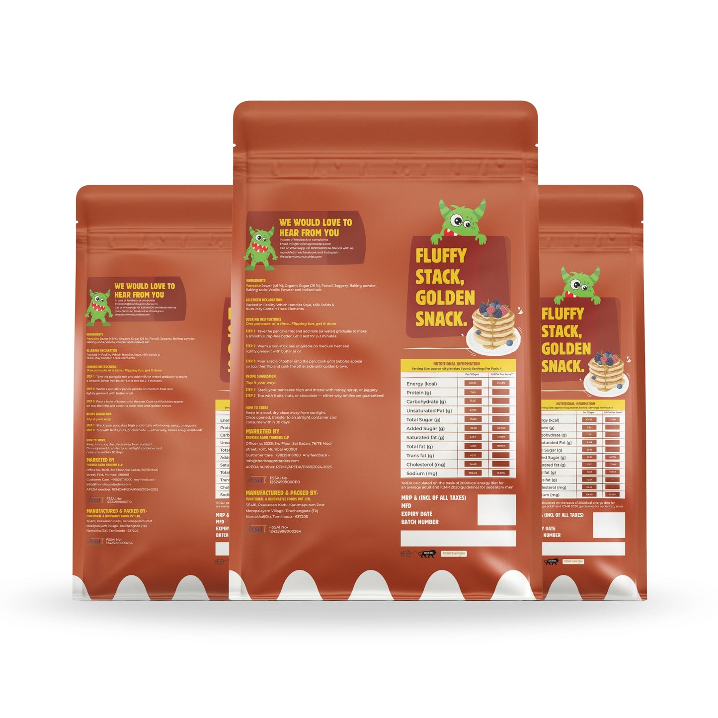 Vanilla Pancake Mix X3